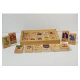 1990's Rhyme & Reason story blocks 20 two sided
