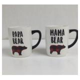 Tag Plaid Mama And Papa Bear Coffee Mugs