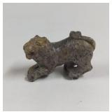 Vintage Hand carved  leopard cat Animal Figurine