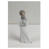 Vintage Lladro Nao Girl With Puppy porcelain