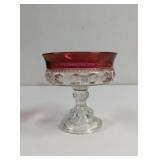 Vintage Indiana Glass Ruby Red Flash Kings Crown