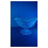 Vintage UV 365 NM Reactive Glass Pressed Glass