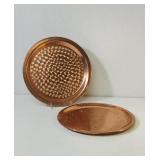 Copper serving trays