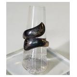 Vintage Siam Sterling Silver nielloware wrap rind