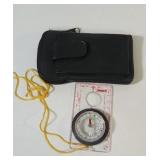 Coleman baseplate map compass with case