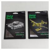 Metal Earth Tiger Tank and B-24 Liberator Steel