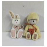 2000-2001 Boyd's Bears Bear and Bunny Plushies