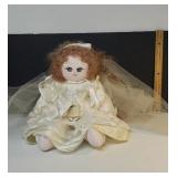Vintage Parisian Boudoir Doll (bride) Hand-made.