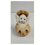 Ghost In Pumpkin  Figurine hand painted 1999