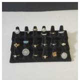 Costume Jewelry Rings various sizes some
