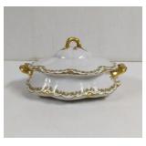 Vintage Harviland Limoges Clover Leaf Covered