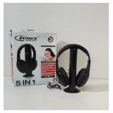 Zenex Wireless Headphones with charger