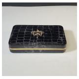 Vintage Dresser Valet Faux leather crocodile
