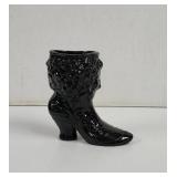 Black boot planter ceramic