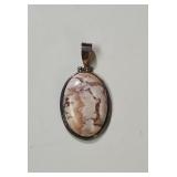 Wild Horse Jasper gemstone pendant set in