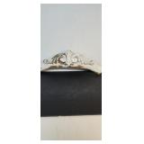 Antique architectural arched wall pediment, door