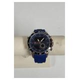 American Exchange Watch blue analog digital dial