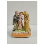 Vintage Porcelain Elderly Couple rotating music