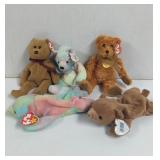 Ty Beanie Babies Bears 5 Total