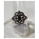 Sterling Silver Quatrefoil motif marcasite stones