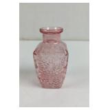 Vintage Blush Rose Pink Glass Bud Vase