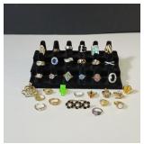 Costume Jewelry Rings various sizes some Avon