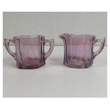 Vintage Amethyst Opalescent Flash sugar and
