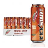Mountain Dew Kickstart, Orange Citrus, 92mg Caffe