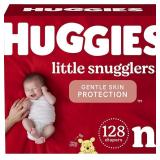Baby Diapers Size Newborn (up to 10 lbs), 128ct,