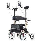 ELENKER Upright Walker, Stand Up Folding Rollator