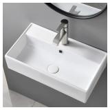 SHACO Wall Mounted Bathroom Sink, 21' X 12' Moder