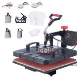 CREWORKS Heat Press Machine, 15x15 Inch T Shirt T