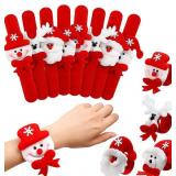 Blulu 20 Pieces Christmas Slap Bracelets Christma