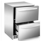 ICEJUNGLE DBC-145 Under Counter Refrigerator, Sil