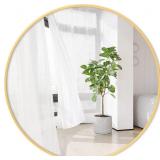 Round Gold Mirror 20 inch, Round Bathroom Mirror