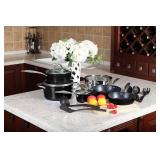 Kitchen Academy Premium Cookware - 15 Piece Inter