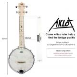 Banjo Ukulele, AKLOT Concert 23 inch Remo Drumhea