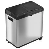 iTouchless 16 Gallon Touchless Trash Can and Recy