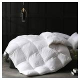APSMILE Full/Queen Size Goose Feathers Down Comfo