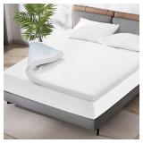 ONLIMET 3 Inch Gel Memory Foam Mattress Topper Ki