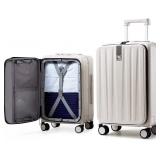 Hanke Luggage Hardside Suitcase with Wheels & Fro
