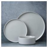 Famiware Plates and Bowls Set, 12 Pieces Dinnerwa