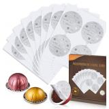 AIEVE 120Pcs Aluminum Foil Seals Lid for Reusable AIEVE 120Pcs Aluminum Foil Seals Lid for Reusable