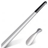 BOOMIBOO 2 Pcs Shoe Horn, 16.5 Inch Long Shoe Hor BOOMIBOO 2 Pcs Shoe Horn, 16.5 Inch Long Shoe Hor