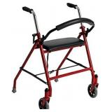 Drive Medical 1239RD Foldable Rollator Walker wit Drive Medical 1239RD Foldable Rollator Walker wit