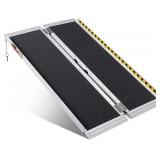 ORFORD Non-Skid Wheelchair Ramp 4FT, Threshold Ra ORFORD Non-Skid Wheelchair Ramp 4FT, Threshold Ra