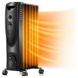 Kismile 1500W Oil Filled Radiator Heater, Portabl Kismile 1500W Oil Filled Radiator Heater, Portabl