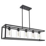 MELUCEE 5-Light Kitchen Island Lighting Rectangle MELUCEE 5-Light Kitchen Island Lighting Rectangle