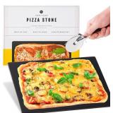 Heritage Square Pizza Stone - Pizza & Bread Bakin Heritage Square Pizza Stone - Pizza & Bread Bakin