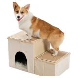 PETEPELA Dog Stair Portable Dog Steps Pet Home La PETEPELA Dog Stair Portable Dog Steps Pet Home La